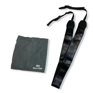 Black Leather Digital SLR Camera, Camcorder Neck S